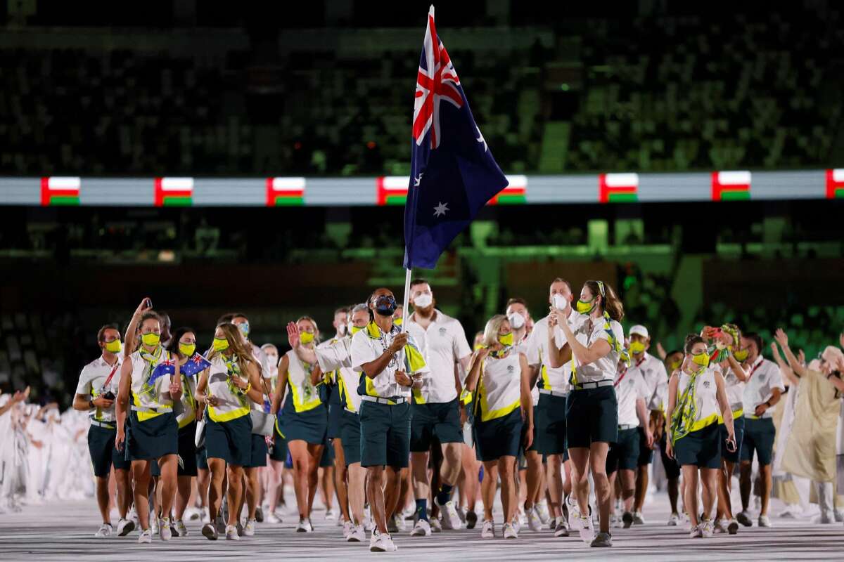Patty Mills makes Olympics history as Australia's flag bearer
