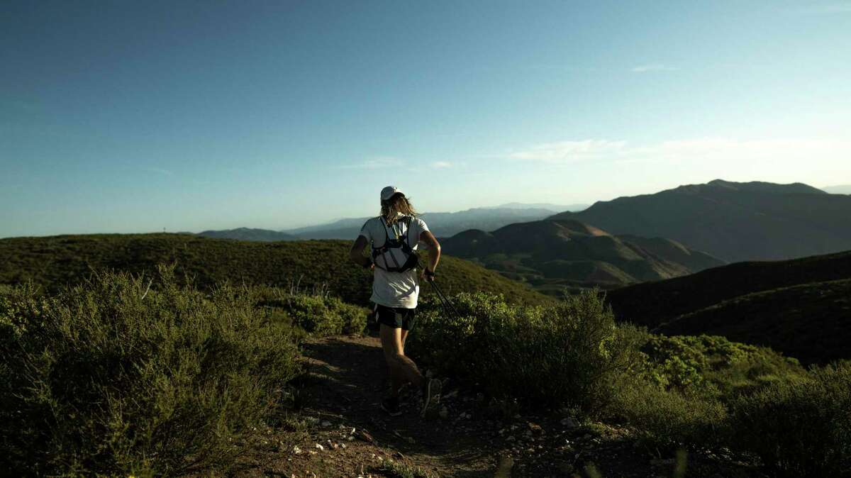 Ultrarunner Timothy Olson on the Pacific Crest Trail.