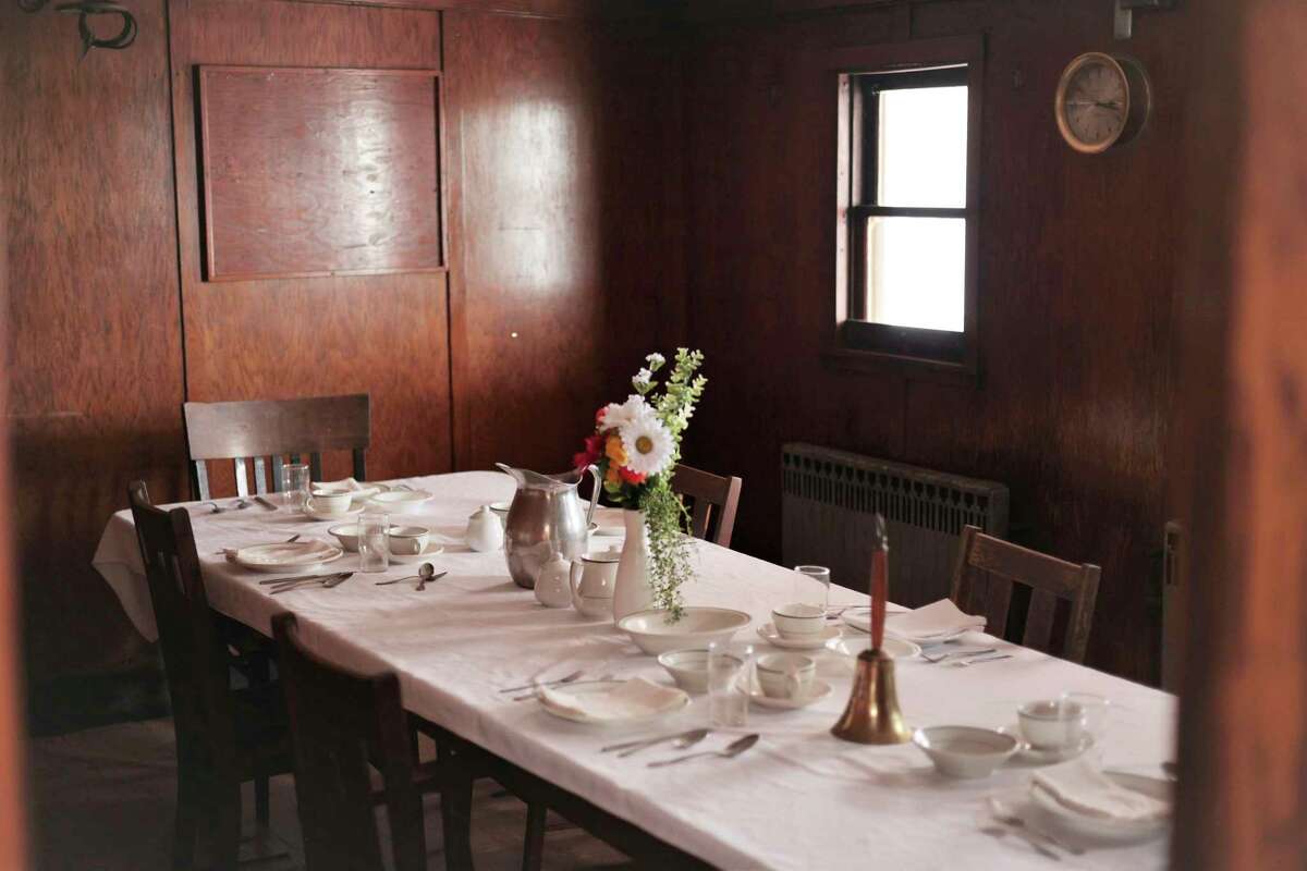 A set table is on full display aboard the SS City of Milwaukee which announced its new award, the Museum Ship of the Year. (Jeff Zide/News Advocate)