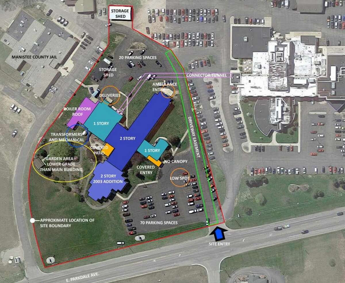 This image shows the current layout of the Manistee County Medical Care Facility. Voters will be asked to consider a bond request for renovation and expansions to the facility.