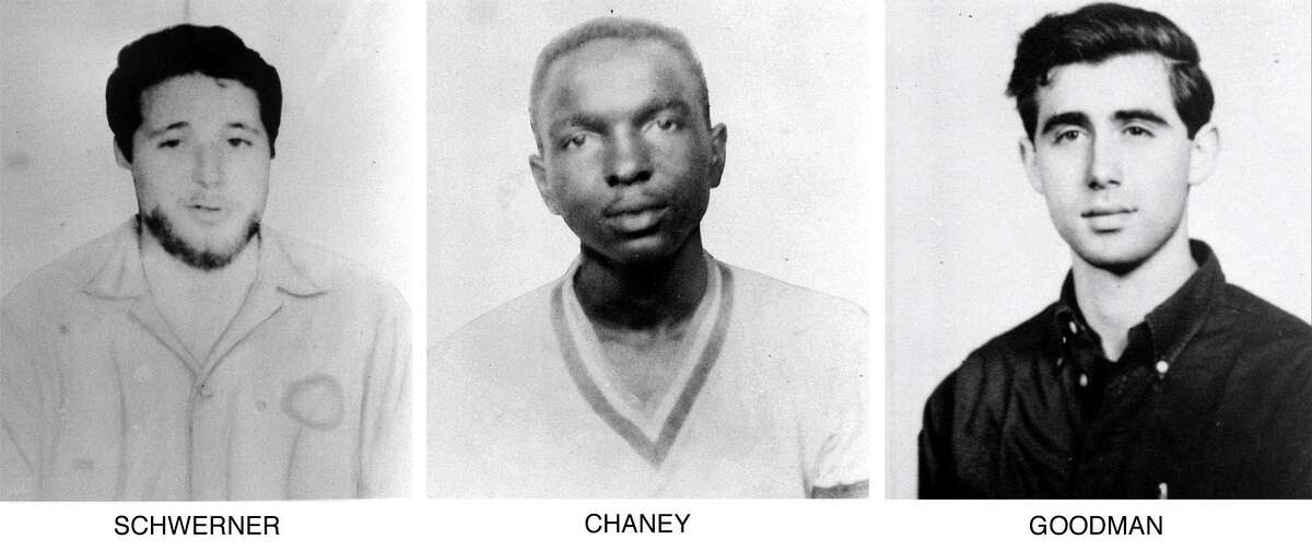 Michael Schwerner, from left, James Chaney and Andrew Goodman.