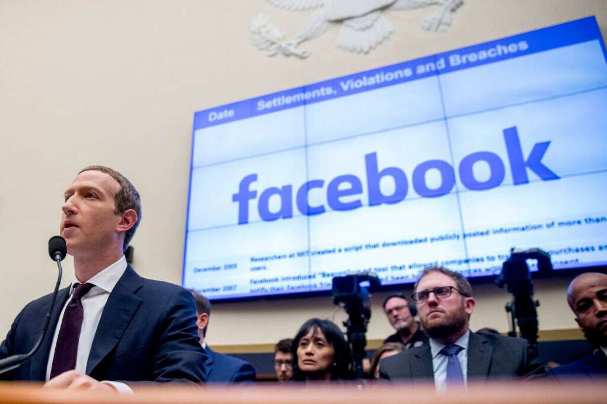 Facebook CEO Mark Zuckerberg testifies on Capitol Hill in 2019. For years, Facebook has been in a defensive crouch amid a slew of privacy scandals, antitrust lawsuits and charges that it was letting hate speech and extremism destroy democracy.