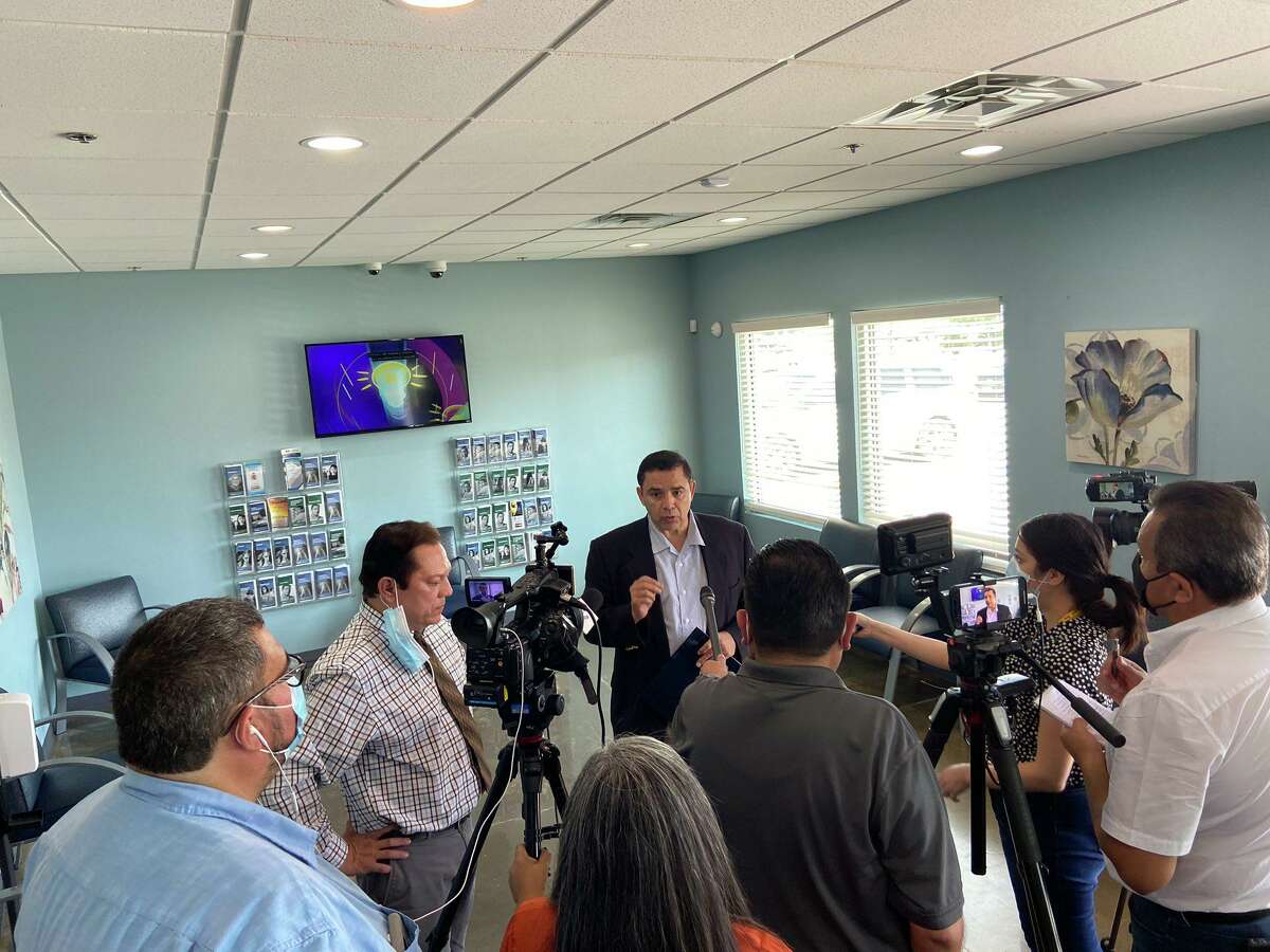 Rep. Henry Cuellar was in Laredo Friday for a $6 million donation to SCAN for mental health where he also discussed the city’s rising COVID-19 figures.