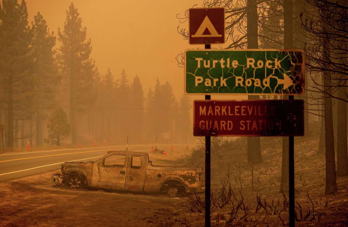 The Tamarack Fire started small but has burned more than 44,000 acres south of Lake Tahoe and crossed into Nevada.