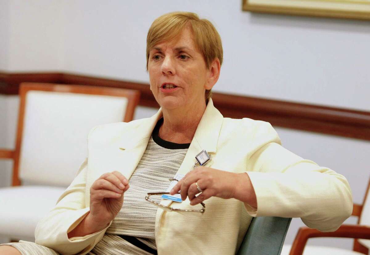 Greenwich Hospital President Diane Kelly said there are some hopeful signs that the COVID surge has peaked but warned residents to continue to take precautions.