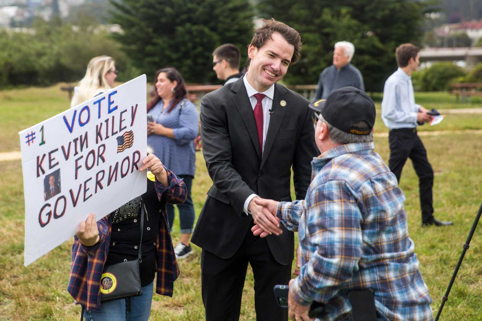 Newsom challenger Kevin Kiley appeals to S.F.’s few Republicans in