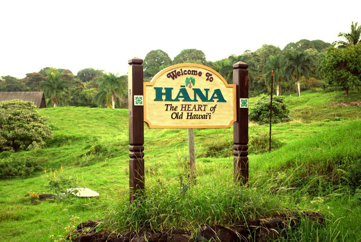 The historic town of Hana has fewer than 1000 residents.