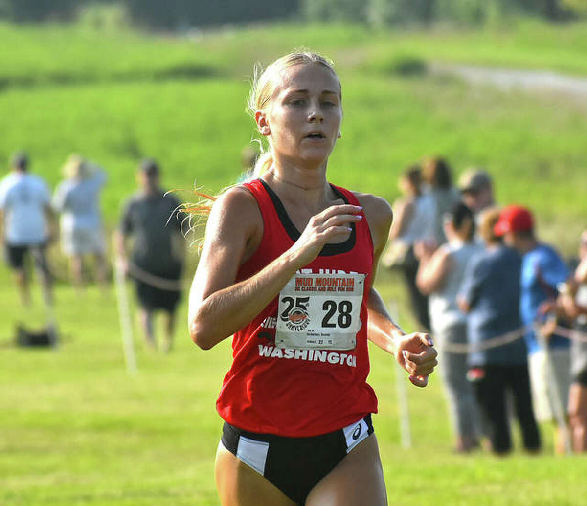 SIUE rising senior Kassidy Dexheimer was the top female finisher at Mud Mountain on Saturday at SIUE.