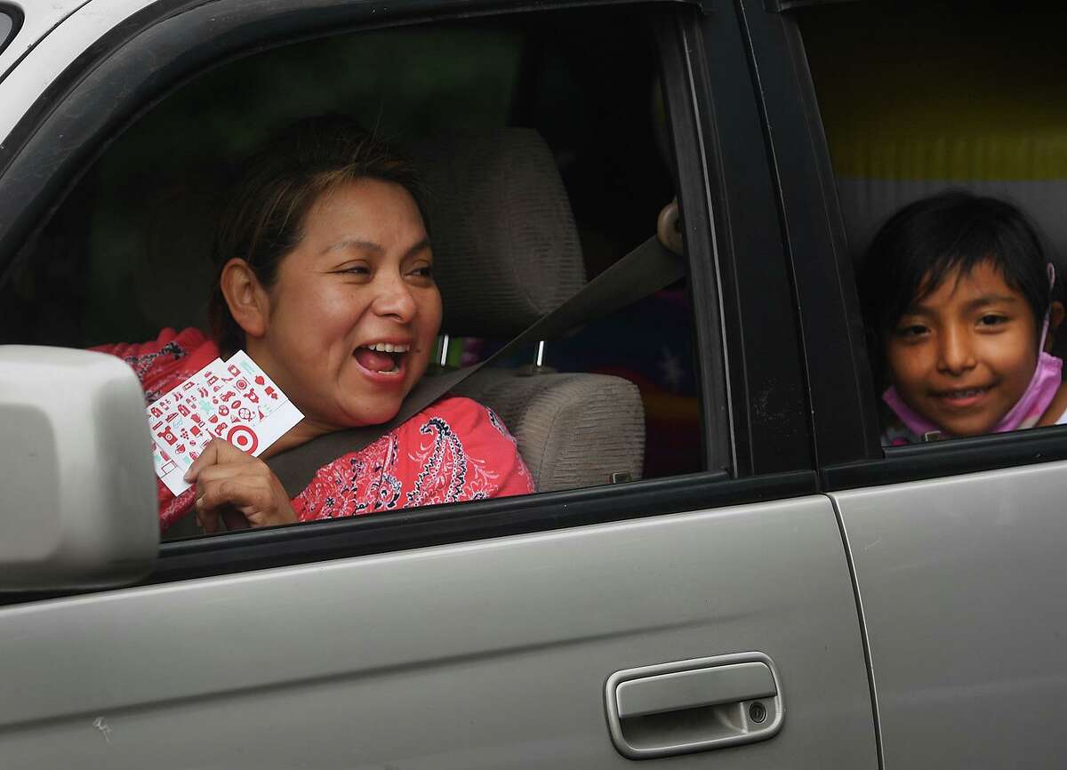 Target gift cards were a welcome part of the annual back-to-school shop drive-thru giveaway at Davenport Ridge Elementary School in Stamford, Connecticut on Sunday, July 25, 2021.