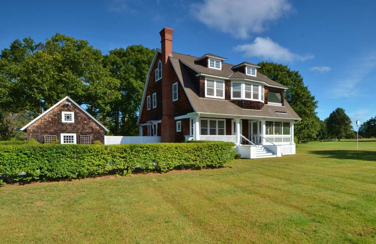Traditional shingle home on the water in Old Saybrook on the market for