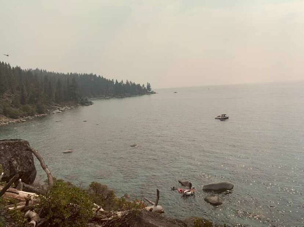 Jonah Mack photographed the smoky conditions at Lake Tahoe on Sunday July 25, 2021.
