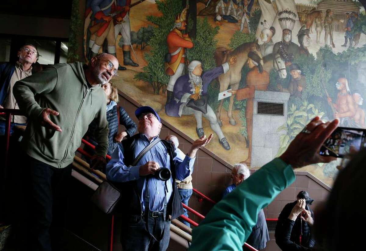 A judge has ruled the S.F. school board’s vote to cover up the 1936 mural at George Washington High School violated the law.