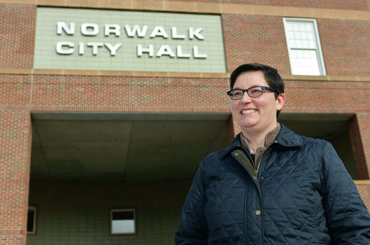 Dominique Johnson at Norwalk City Hall, Saturday, January 18, 2020, in Norwalk, Conn.