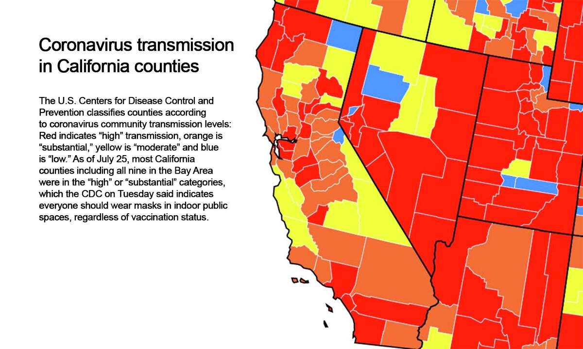 Here's where each Bay Area county stands under CDC's new COVID mask guidelines