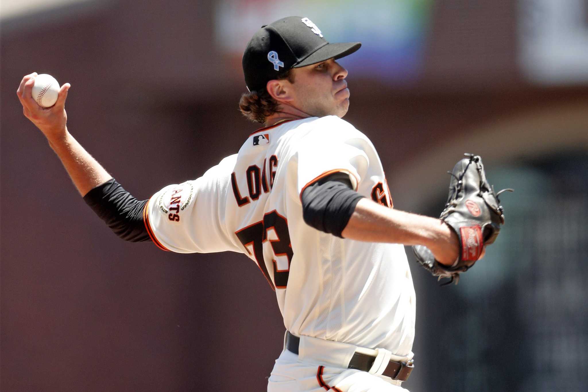 Sacramento's Sammy Long pitches for San Francisco Giants