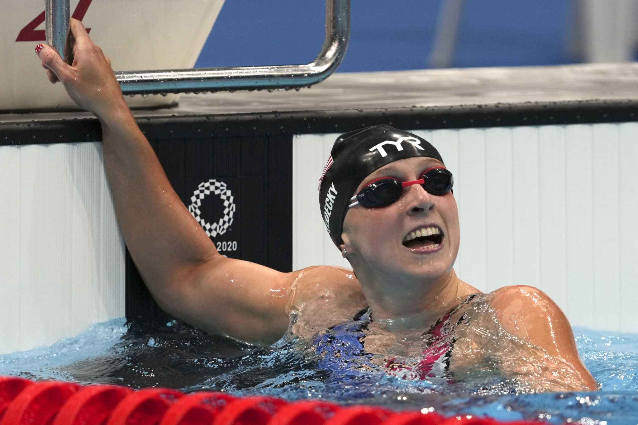 Bouncing back: Katie Ledecky finally wins gold at Tokyo Games.