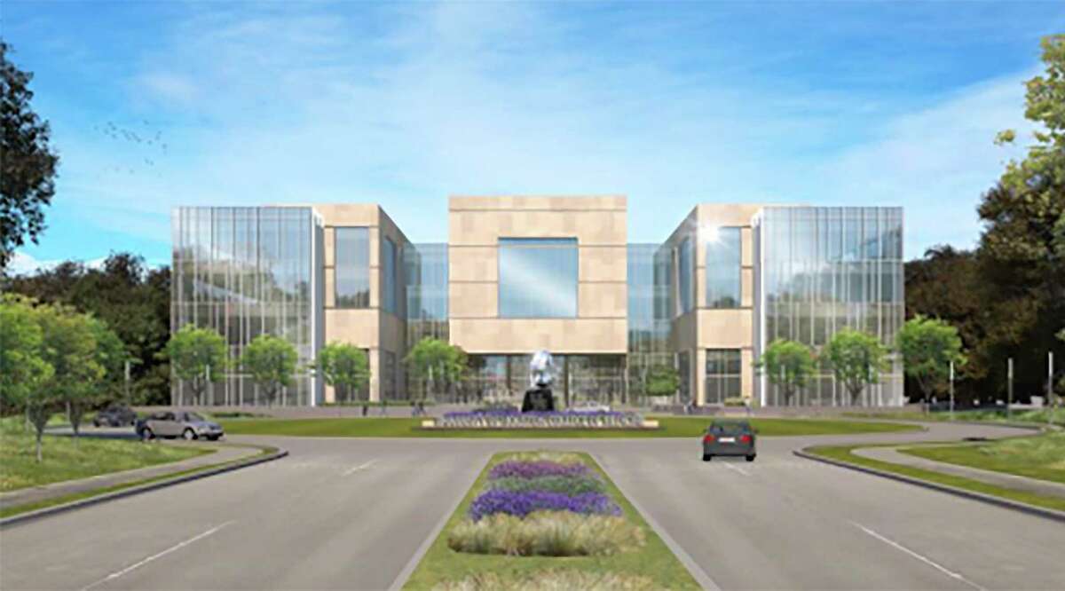 Artist's rendering of the front of the planned UH College of Medicine.