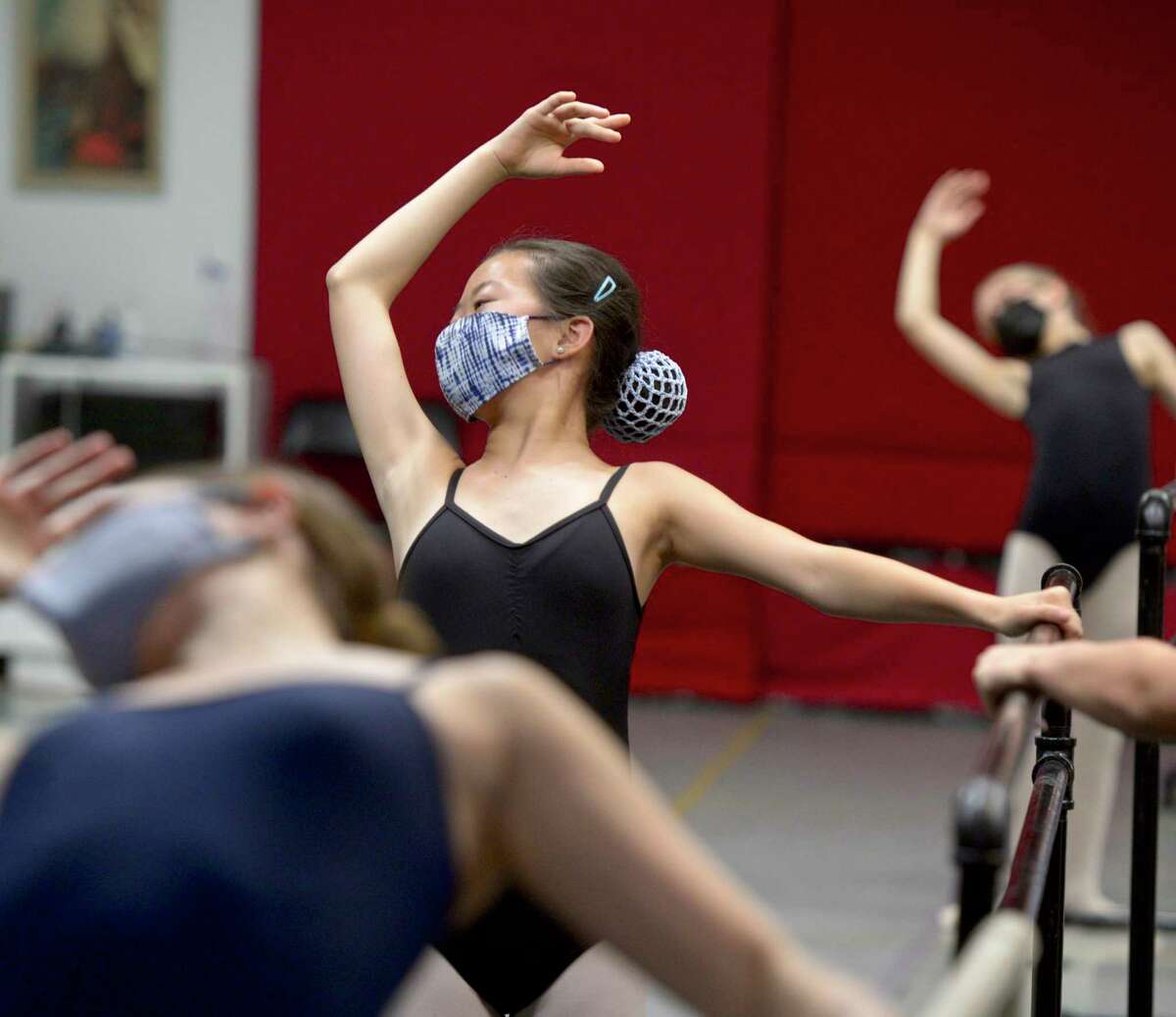 Hadley Hopke participates in a class at The Ridgefield Conservatory of Dance. The conservatory is the only nonprofit dance school in the town's designated cultural district. July 23, 2021, in Ridgefield, Conn.