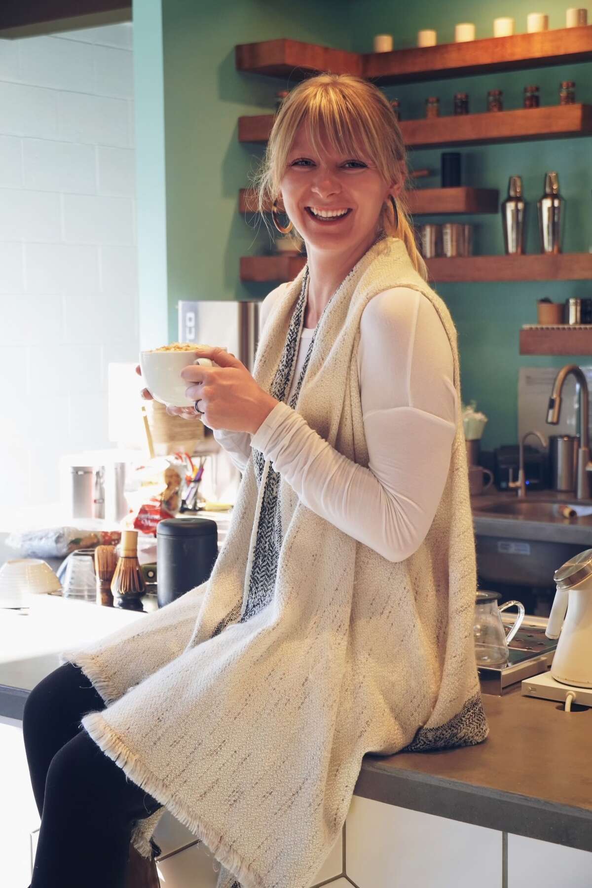 Marissa Bourcier of Linwood frequented Grove Tea Lounge as a customer during its first year in business, before joining the staff in September of 2020. (Photo provided/Marissa Bourcier)