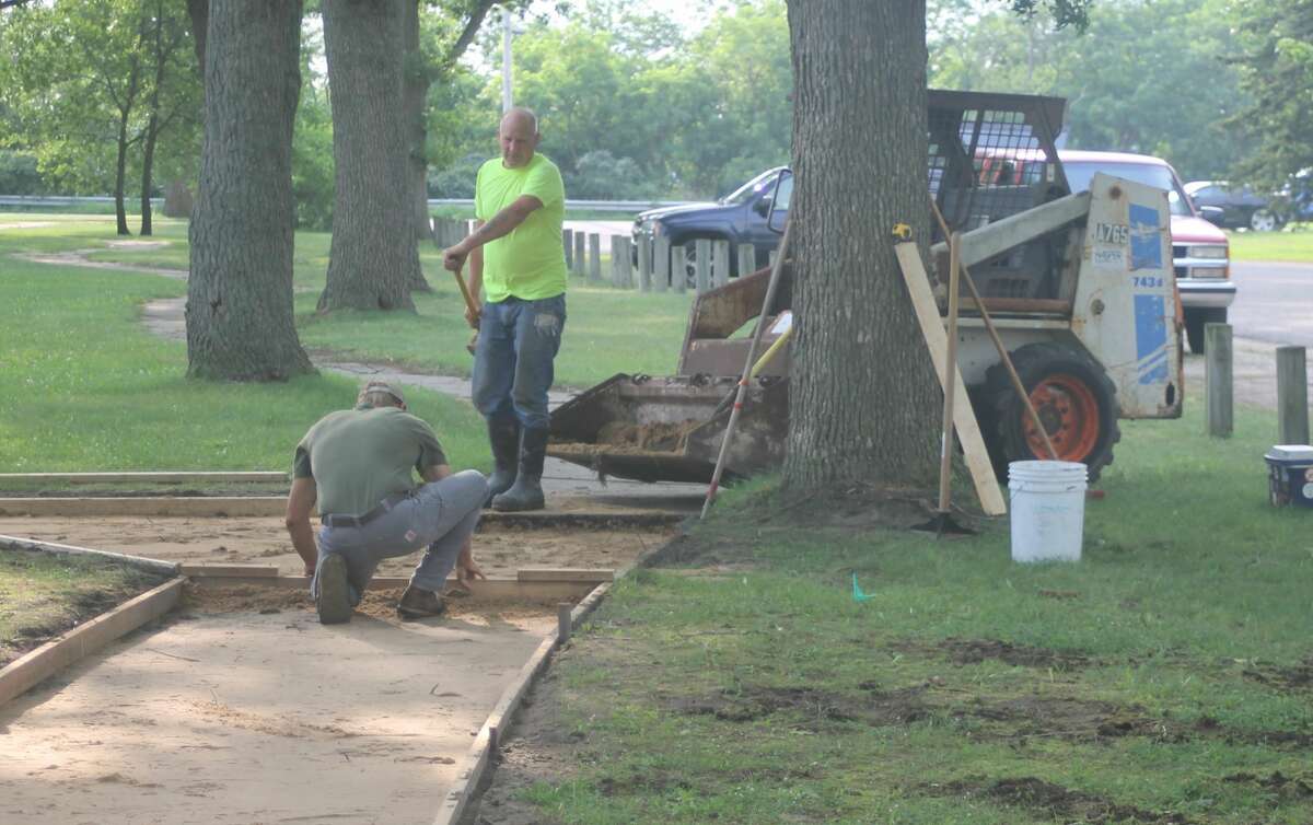 Rietz Park sidewalk to increase bathroom accessibility