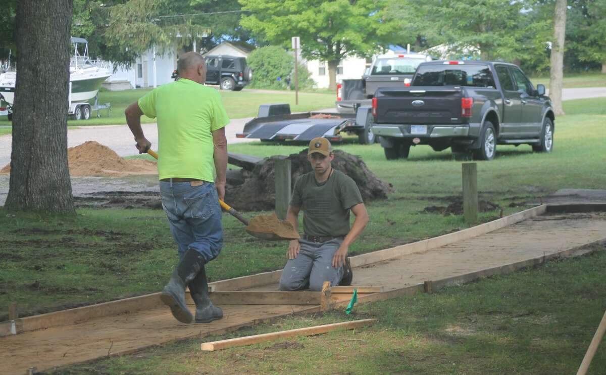 Rietz Park sidewalk to increase bathroom accessibility