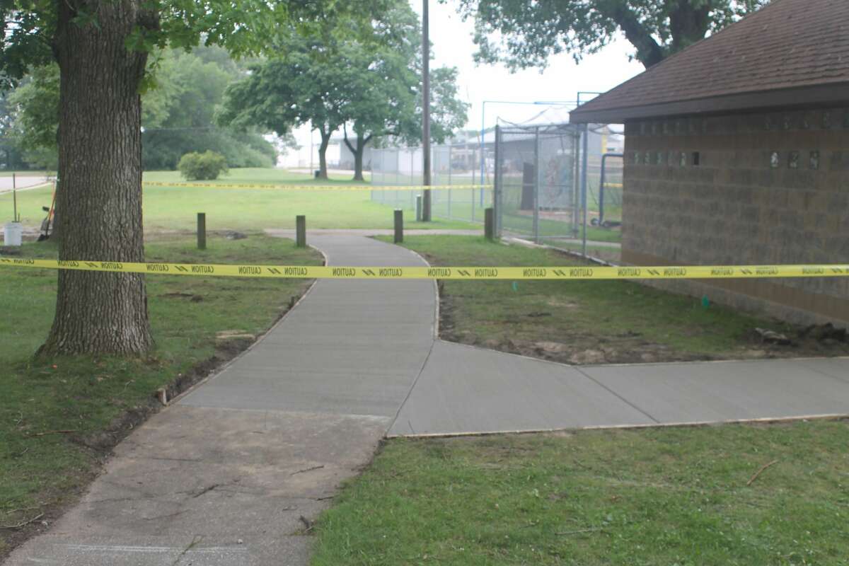 Rietz Park sidewalk to increase bathroom accessibility