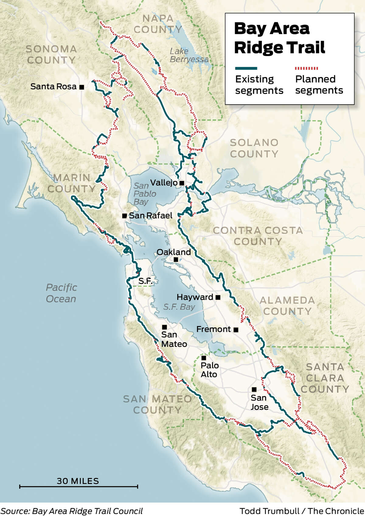 A 550-mile mega hiking trail is coming to the Bay Area. ‘It’ll be like ...