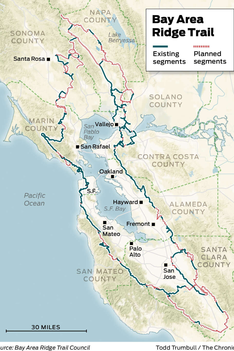A 550-mile mega hiking trail is coming to the Bay Area. ‘It’ll be like ...