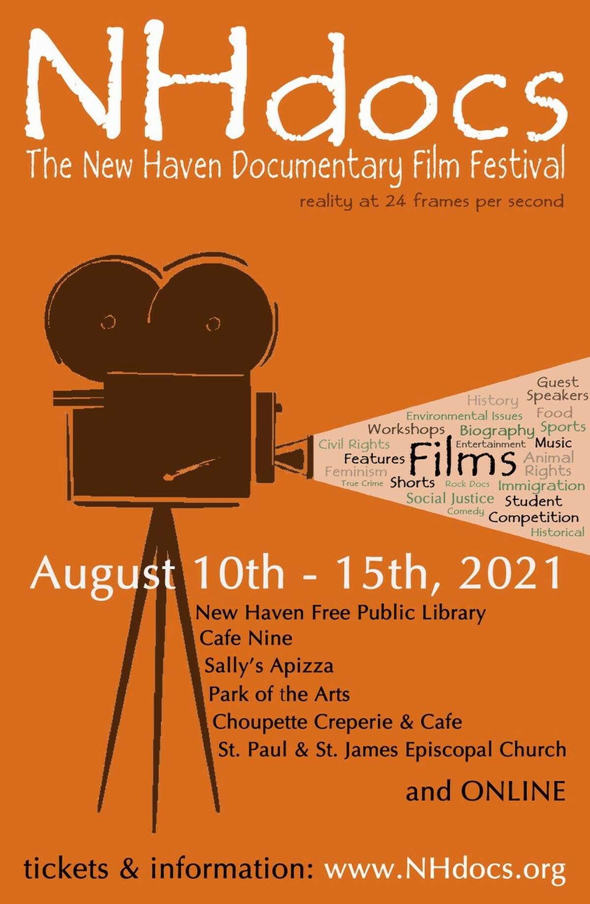 More than 100 films are coming to this year’s New Haven Documentary Film Festival August 10 through 15. 