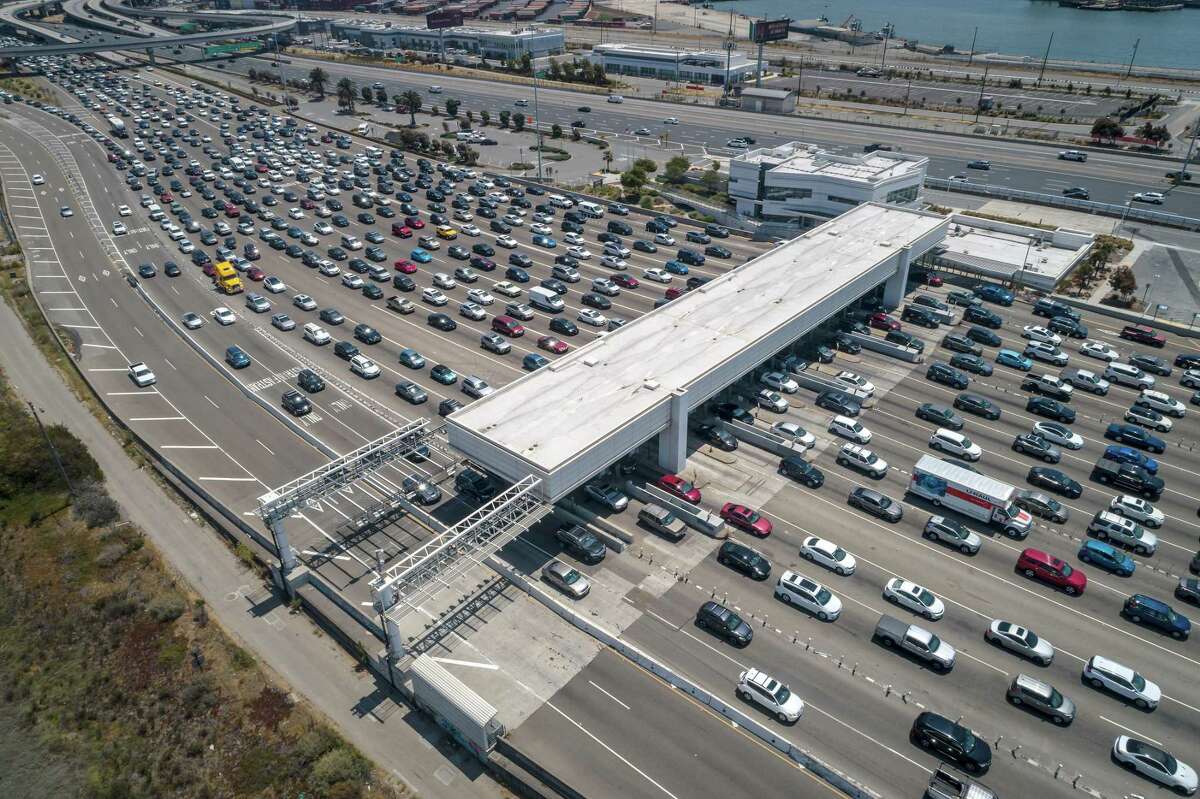 Weekend traffic on the Bay Bridge has been steadily increasing as the Bay Area lifts pandemic restrictions.