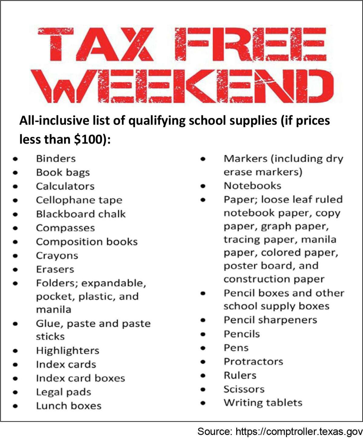 Tax Free Weekend 2024 Texas Rules - Tybi Frederique