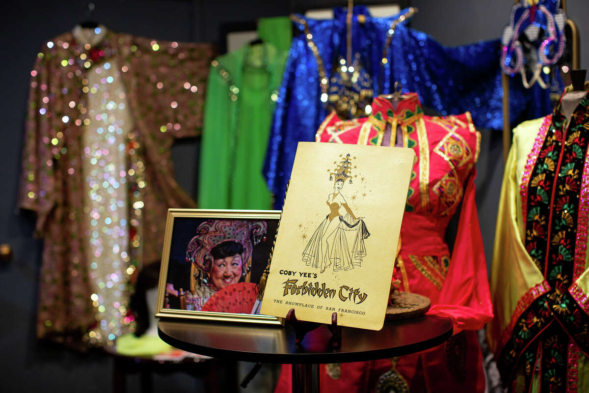 Some of the memorabilia on display at the Showgirl Magic Museum in San Francisco, Calif. on July 29, 2021. The museum is a tribute to Chinatown's rich mid-20th century nightclub culture.