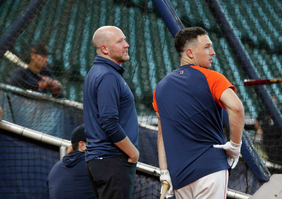 Houston Astros GM James Click, with Alex Bregman last month, wasn’t flashy in the trade market but may have given Dusty Baker better options in the bullpen.