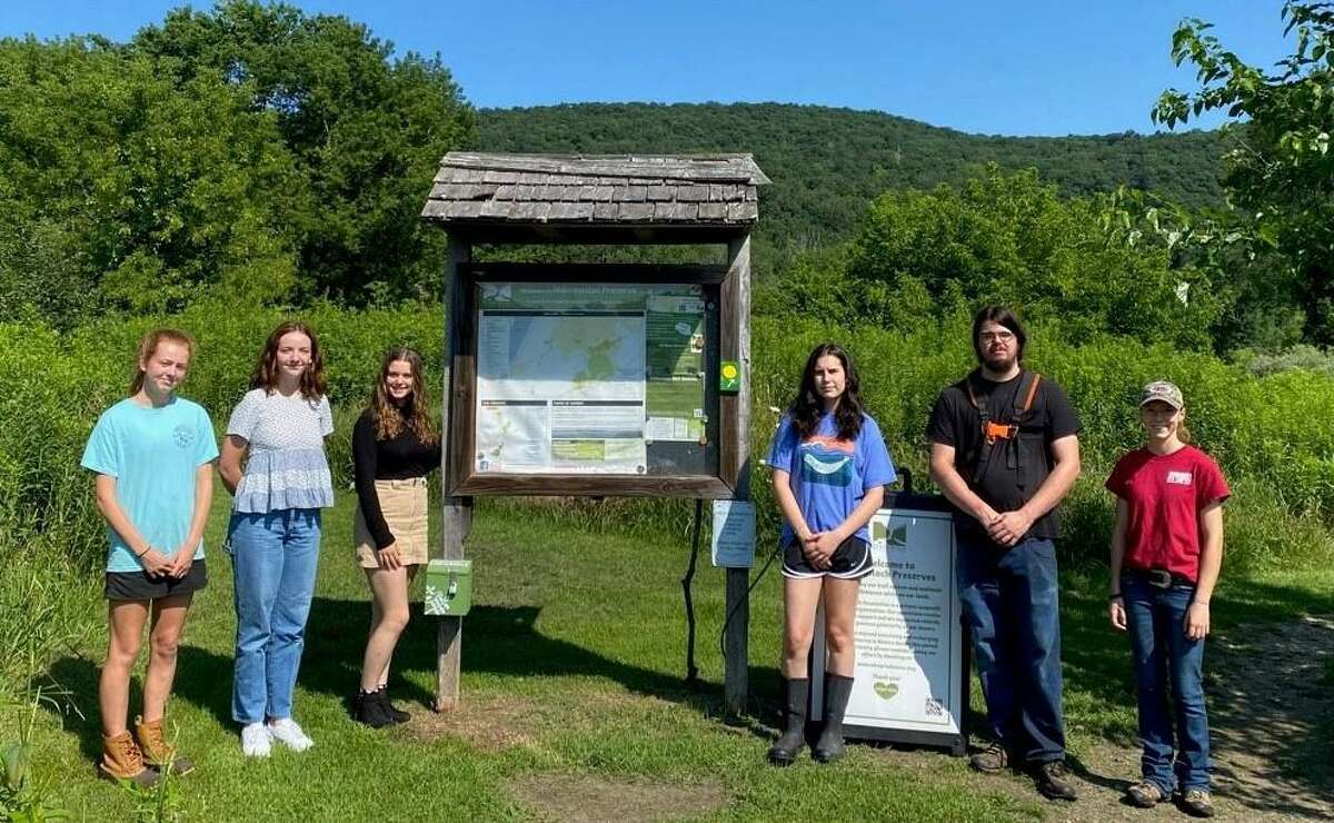 Interns, from left, Charlotte Zapletal, Haley Bates, Hannah Lawlor, Adrianna Gottmeier, Erich Nitchke and Hannah Pryor.