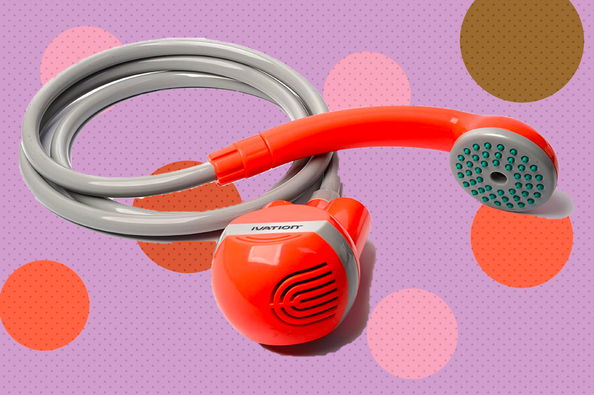 Clean up nice with this portable outdoor shower