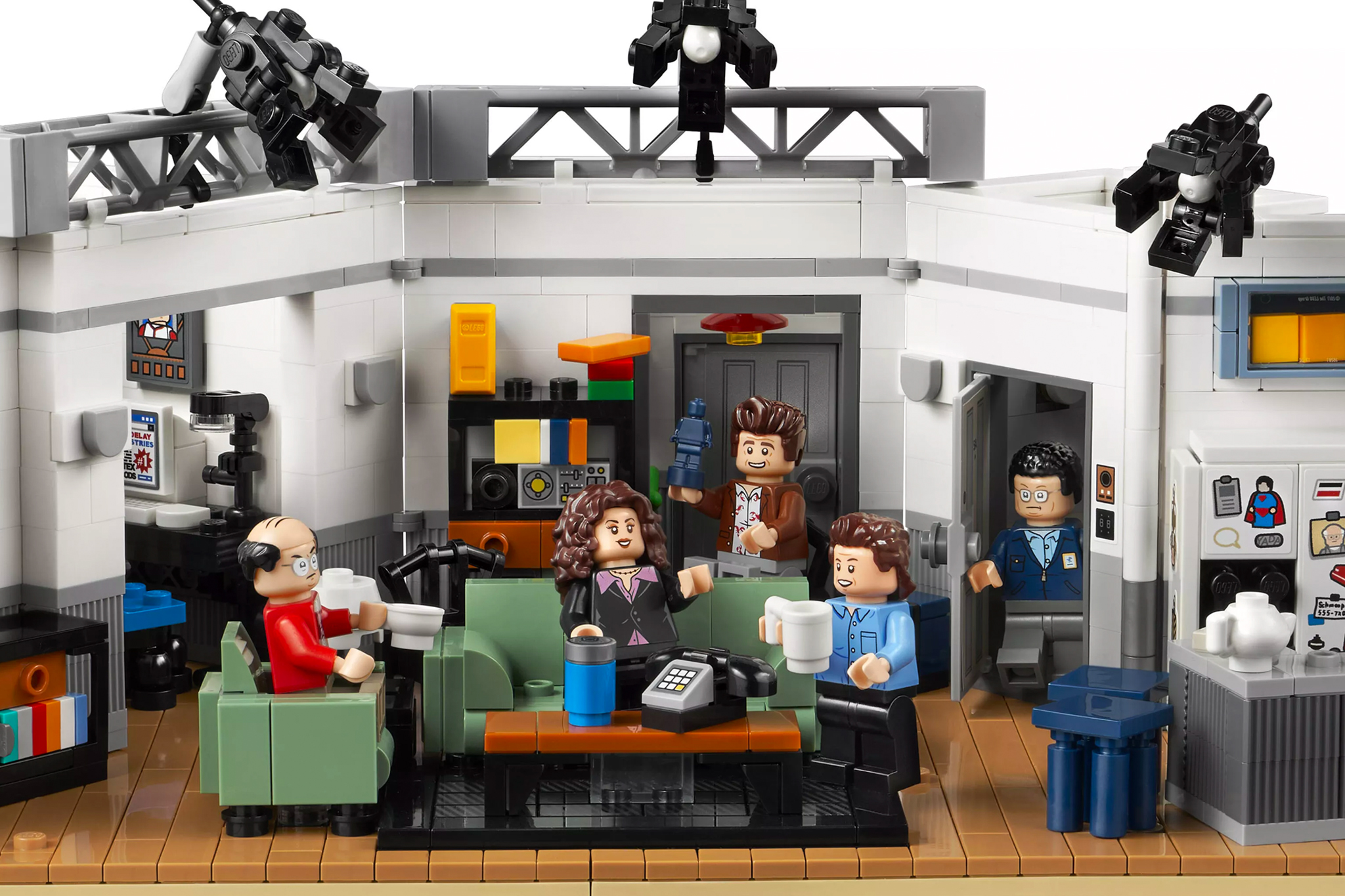 Lego's Seinfeld apartment set includes pretzel, multi-camera soundstage