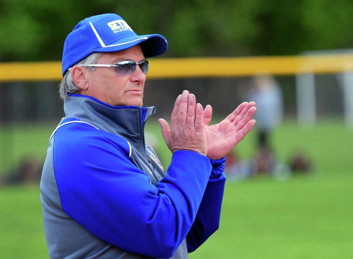 Seymour coach Ken Pereiras was named the Connecticut Sports Writers' Alliance Coach of the Year for female sports.
