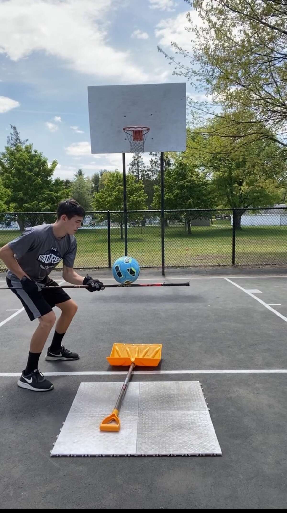 Carson Curran, a 17-year-old from Clifton Park, creates viral videos of trick shots.