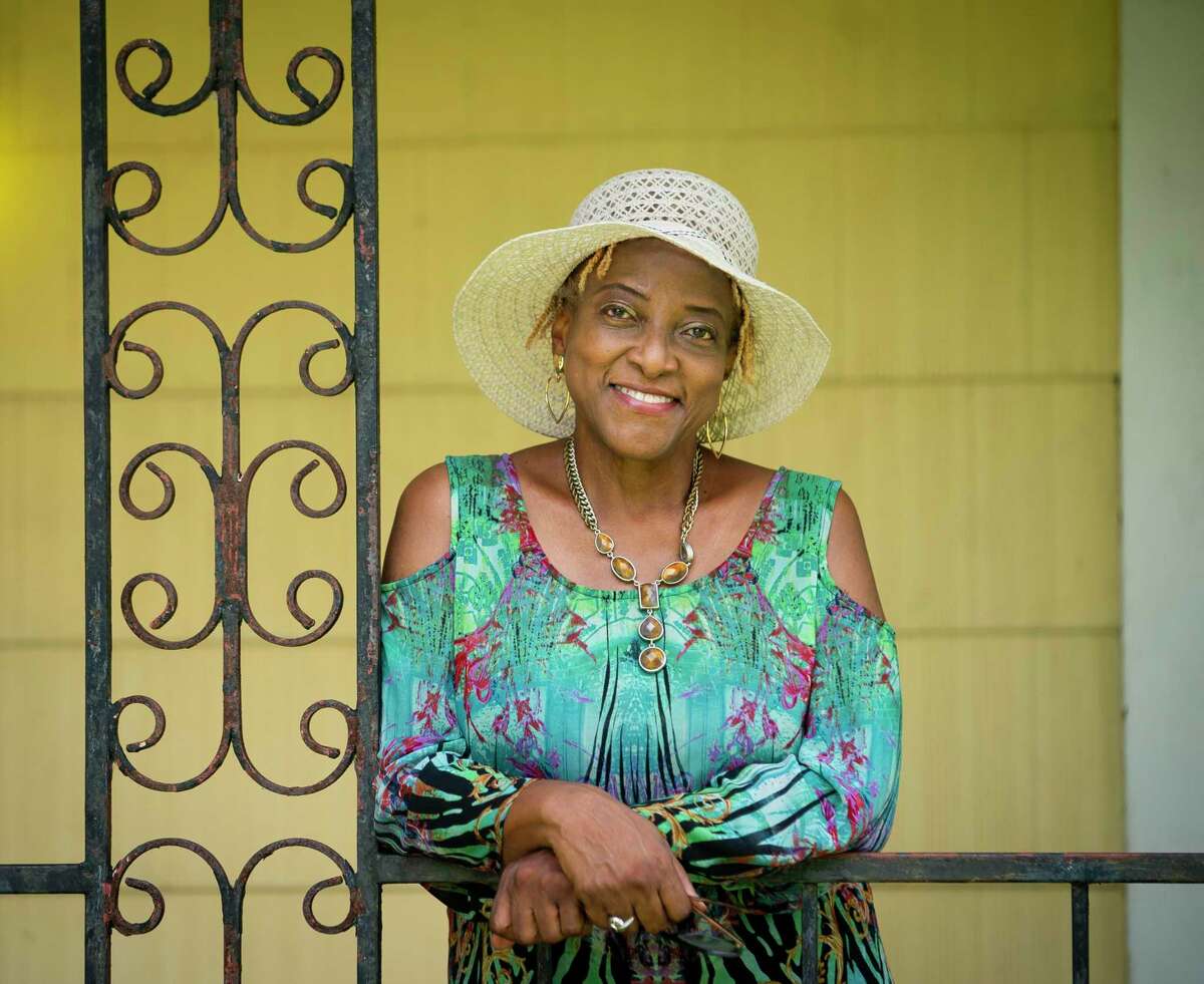 Like many people, Joetta Stevenson has been trying to find ways to talk to unvaccinated friends and family about receiving the vaccine against COVID-19. Photographed outside her home, Sunday, Aug. 1, 2021, in Houston.