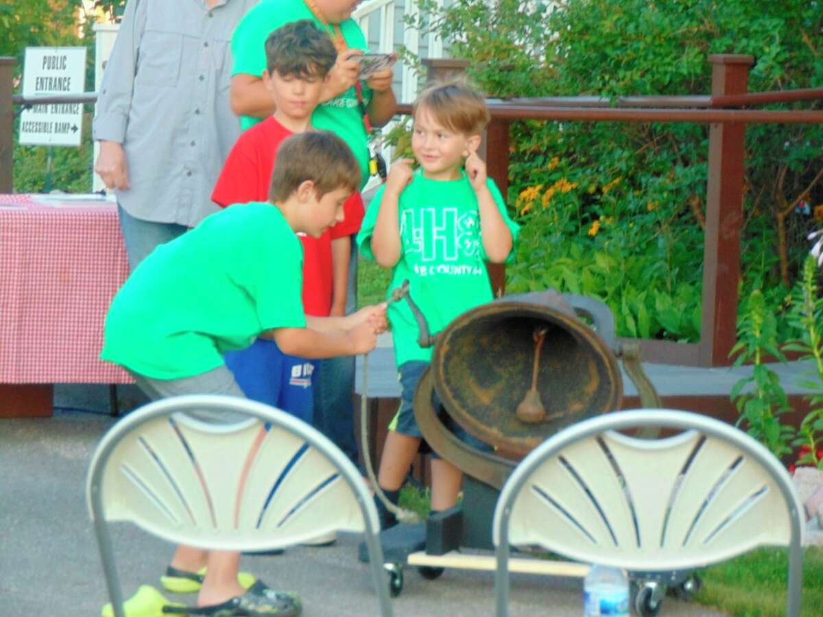 4-H youth got to ring the old school bell from the past town of Marlborough. (Star photo/Shanna Avery)