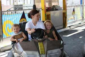 Fairgoers take a ride at Huron Community Fair