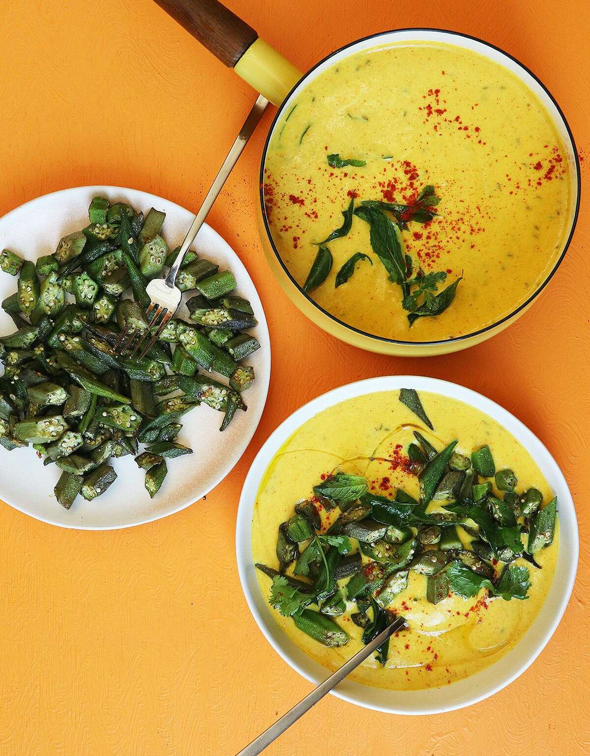 Okra and yogurt keep this delicious soup cool