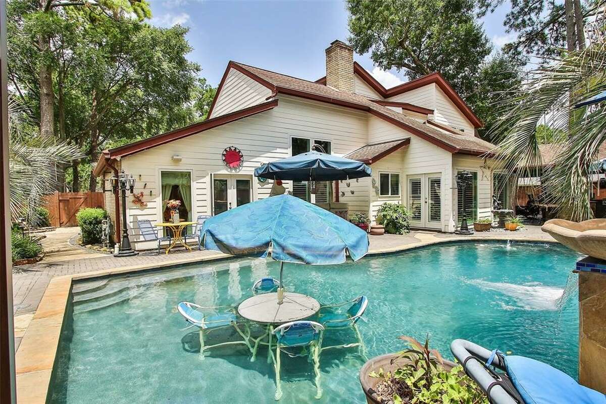 This unique property located at 11907 Fawnview Drive in Northwest Houston, recently hit the market for $350,000 touting animal-themed decor, an elaborate outdoor living space and a Texans-themed room.