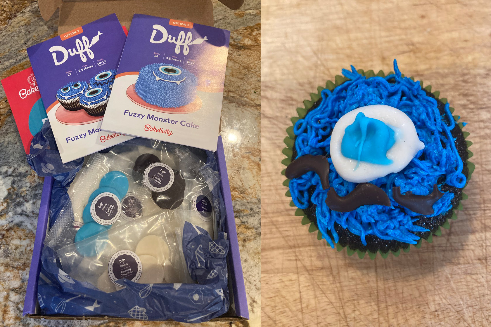 Duff Monster Cupcakes Baking Kit - Duff Goldman x Baketivity Kits for Kids,  Teens & Adults with Pre-Measured Ingredients & Kid-Friendly Instructions 