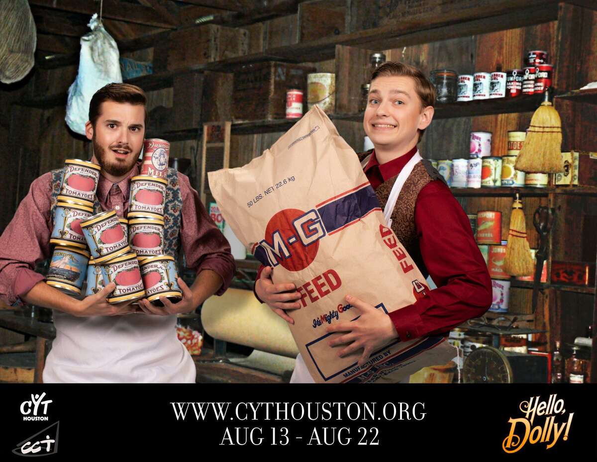 Josh Marchant as Cornelius Hackle and David McNight as Barnaby Tucker in Christian Community Theater's "Hello Dolly!" Aug. 13-15 and Aug. 20-22.