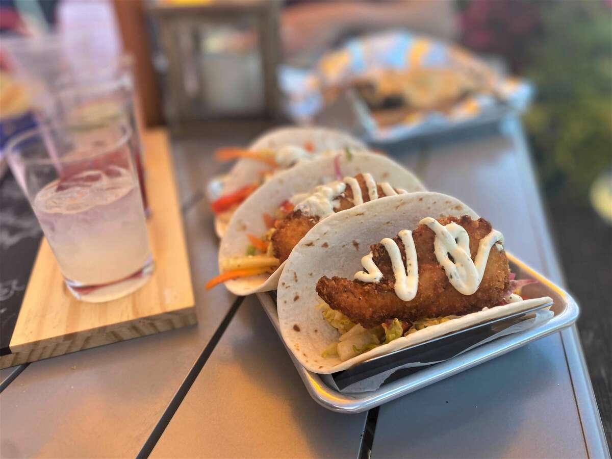 Fish tacos at TJ's Burritos