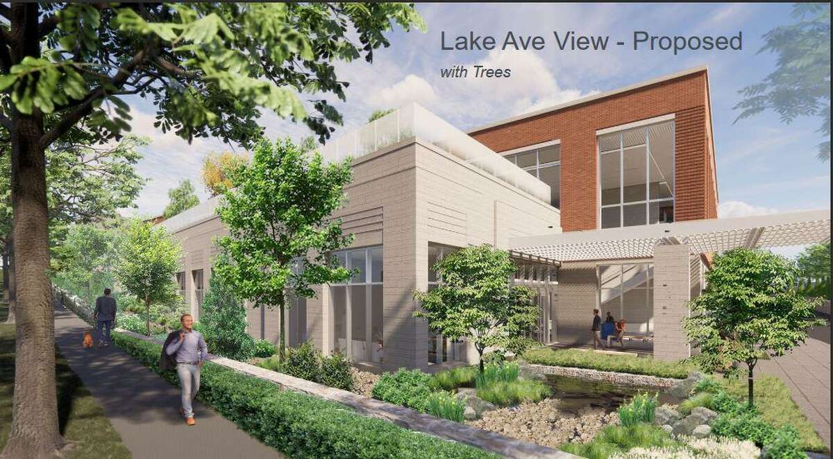 The new cancer care unit is proposed for a site on Lake Avenue near Greenwich Hospital.