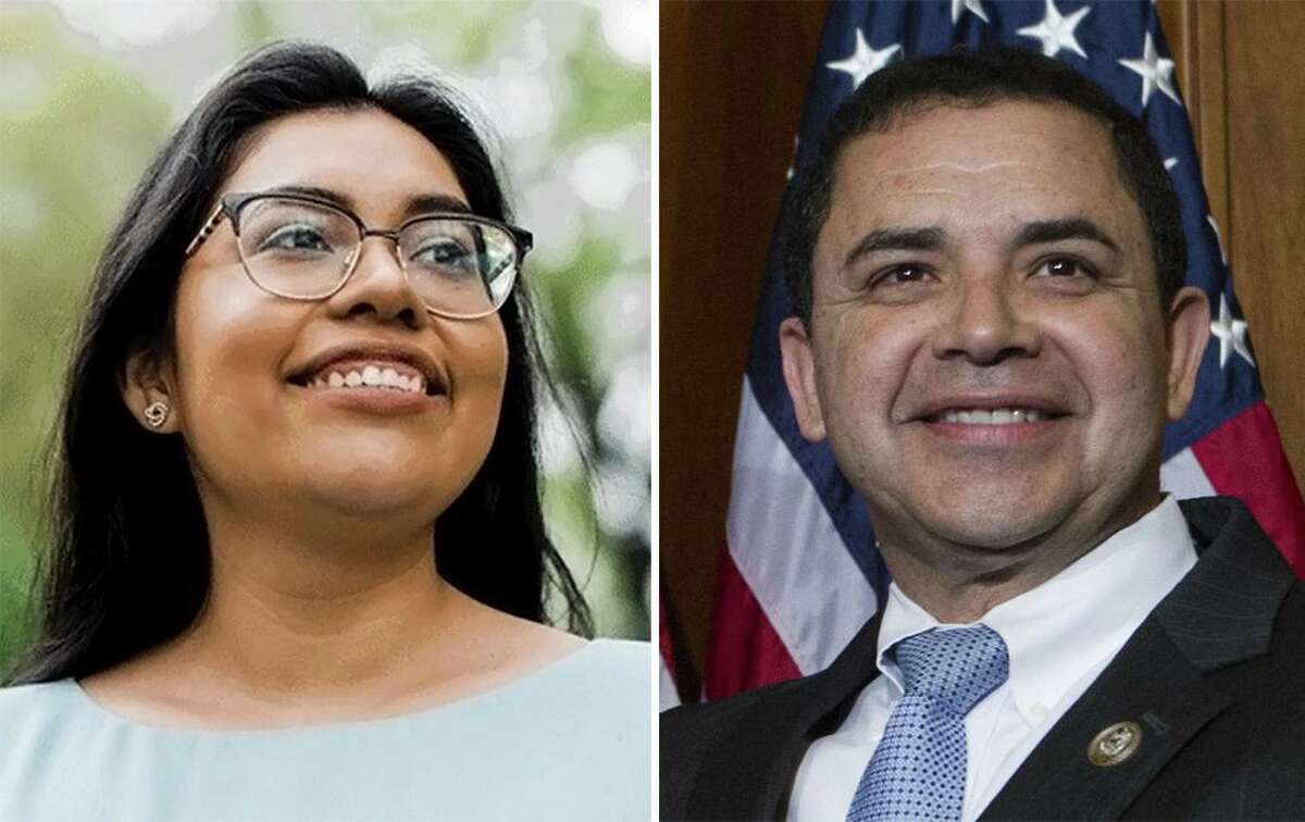 Laredo attorney Jessica Cisneros (left) is challenging veteran Congressman Henry Cuellar in the Democratic primary. Early voting in their runoff begins May 16. Election Day is May 24.