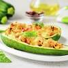 Stuffed zucchini boats.