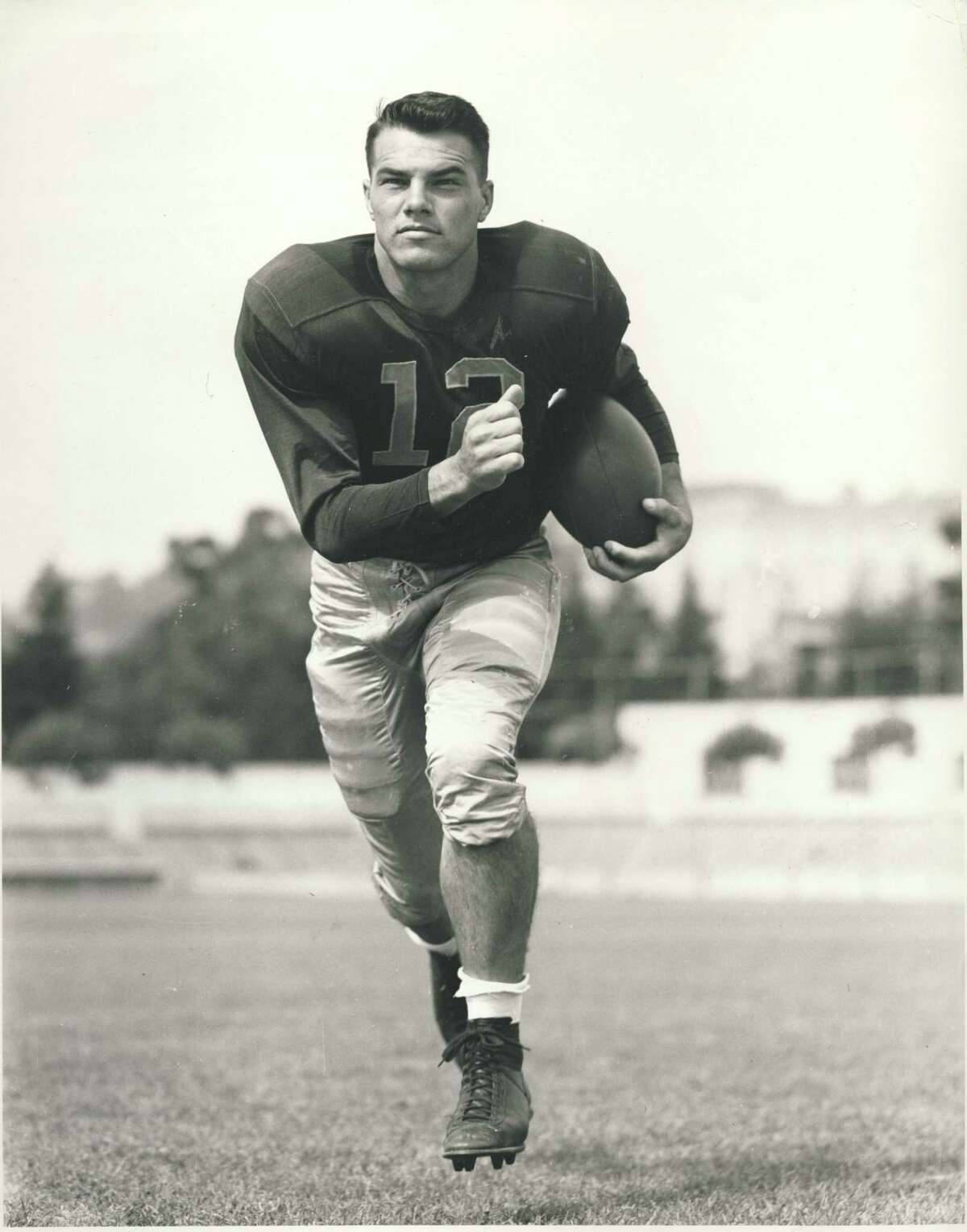 Pete Schabarum played on three Rose Bowl teams at Cal.